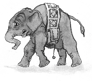 Elefant, Illustration Manfred Schmidt